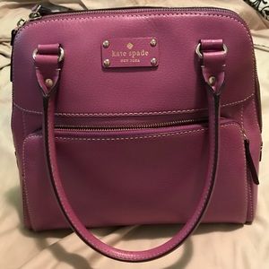 Purple Kate Spade shoulder bag
